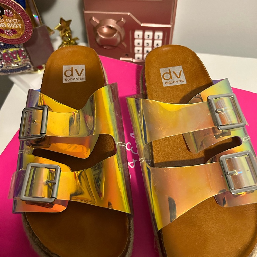 Girls size 5 Dolce Vita Slides